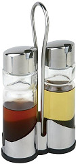  Gastronoble Öl- und Essigflaschenset mit Ständer 