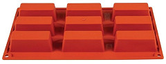  Pavoni Formaflex Backform Silikon 9 rechteckige K&uuml;chlein 