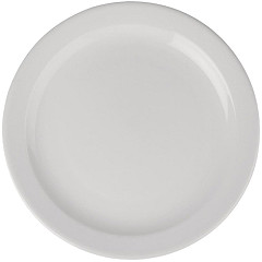  Athena Hotelware runde Teller mit schmalem Rand 25,4cm 