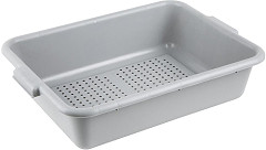  Vogue EDLP Plastic Perforated Storage Box Grey 