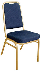 Bolero Bankettstühle mit quadratischer Lehne blau 