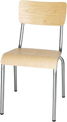  Bolero Cantina Stühle aus verzinktem Stahl mit Holzsitz und Rückenlehne (4 Stück) 