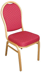  Bolero Bankettstühle mit runder Lehne rot 