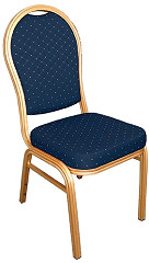  Bolero Bankettstühle mit runder Lehne blau 