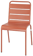  Bolero Terracotta Beistellstühle aus Stahl (4 Stück) 
