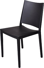  Gastronoble Florence stapelbare Stühle aus Polypropylen schwarz 4 Stück 