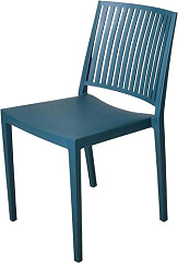  Gastronoble Baltimore stapelbare Stühle aus Polypropylen blau 4 Stück 