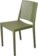  Gastronoble Baltimore stapelbare Stühle aus Polypropylen olivgrün 4 Stück 