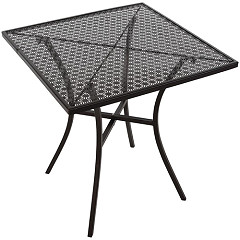  Bolero quadratischer Bistrotisch in schlankem Design Stahl schwarz 70cm 