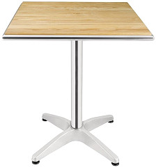  Bolero quadratischer Tisch Eschenholz 1 Bein 60cm 