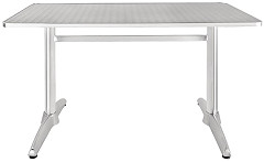  Bolero rechteckiger Tisch Edelstahl 120 x 60cm 