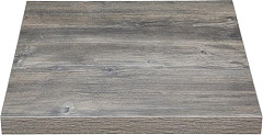  Bolero vorgebohrte quadratische Melamin Tischplatte grau 600 mm 
