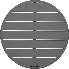  Bolero dunkelgraue runde Aluminium Tischplatte 580mm 