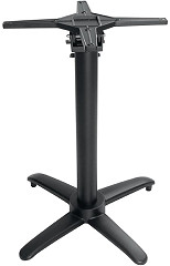  Bolero klappbarer Tischfuß mit Fußkreuz Aluminium schwarz 72cm hoch 