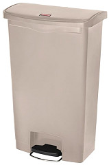  Rubbermaid Slim Jim Front Step Pedaleimer beige 68L 