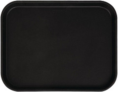  Cambro Camtread rechteckiges rutschfestes Fiberglas Tablett schwarz 45,7cm 