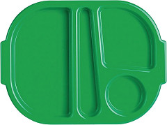  Olympia Kristallon Tabletts mit Fächern 32,2x23,6cm grün 