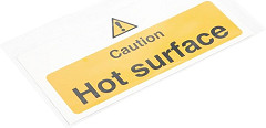  Vogue Warnschild "Caution - Hot surface" Heiße Oberfläche 