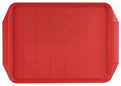  Roltex Serviertablett mit Griffen rot 43,5 x 30,5cm 