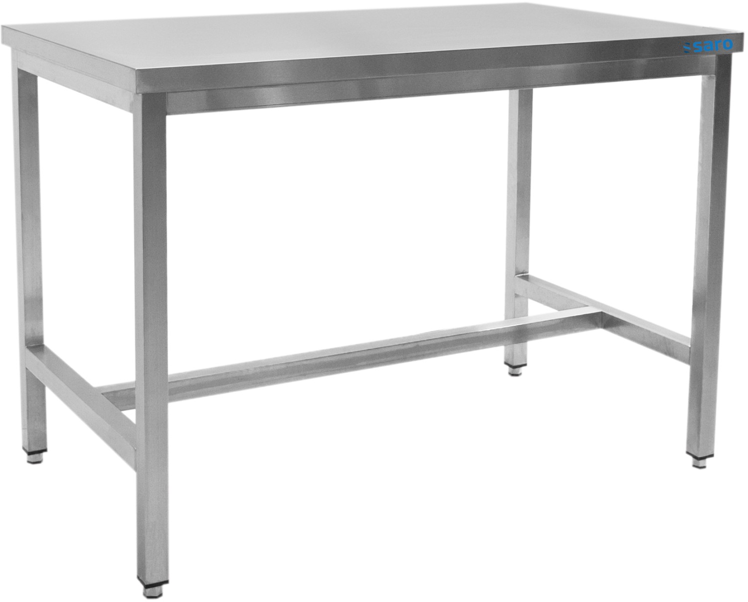  Saro Edelstahltisch ohne Unterblatt - B 1400 x T 700 mm 