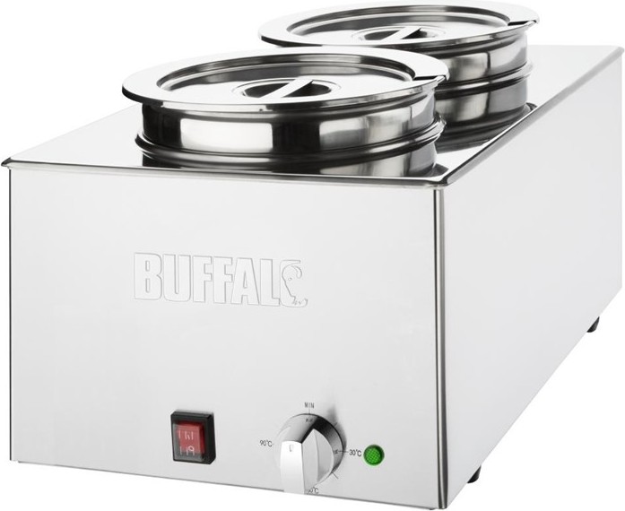  Buffalo Bain-Marie mit 2x 5.2L Schalen 