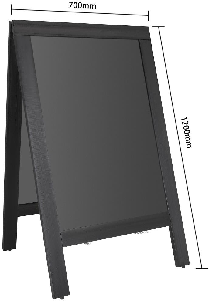  Olympia B&uuml;rgersteig-Werbefafel Schwarzer Holzrahmen 700x1200mm 