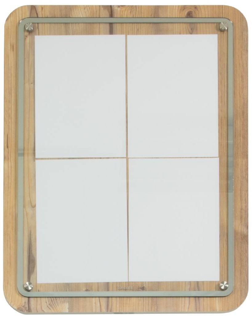  Securit schwarzer Stahl 8xA4 Informationsdisplay mit St&auml;nder und Fu&szlig; 
