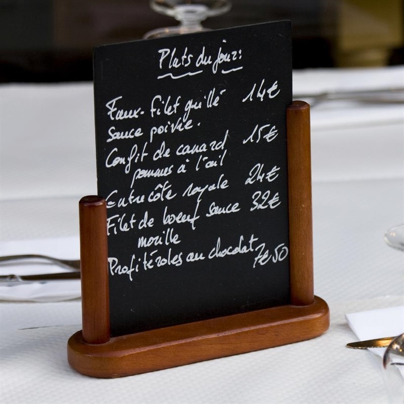  Securit Tischtafel Mahagoni A5 