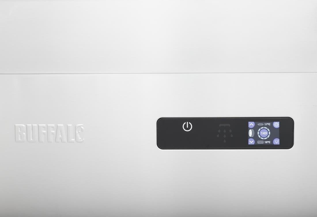  Buffalo Digital-Durchschubgeschirrsp&uuml;ler mit Ablaufpumpe 9,7 kW Dreiphasen 
