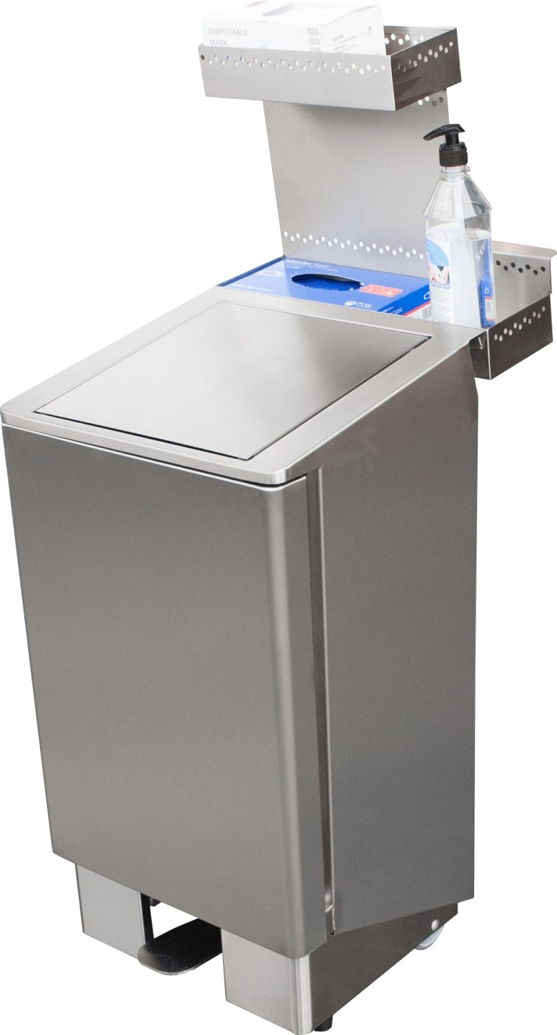  Saro Edelstahlm&uuml;lleimer 60 Liter,  Modell Apollo 