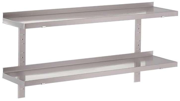  Gastro M Edelstahlboden ohne Halterungen 120cm breit 