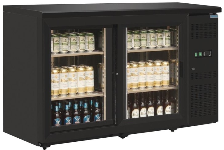  Polar Serie U 2-t&uuml;riger Bark&uuml;hlschrank 350L 