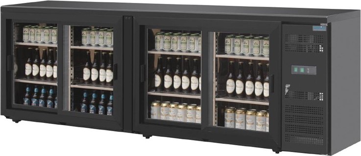  Polar Serie U 4-t&uuml;riger Bark&uuml;hlschrank 698L 