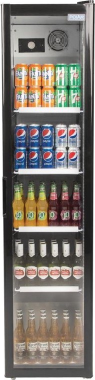  Polar Serie G Slimline Flaschenk&uuml;hlschrank hoch 