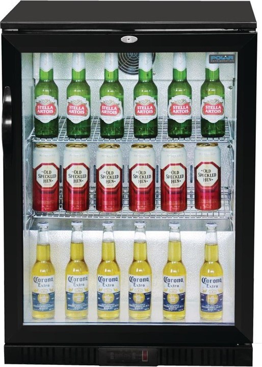  Polar Serie G Bark&uuml;hlschrank mit Klappt&uuml;r 138L 