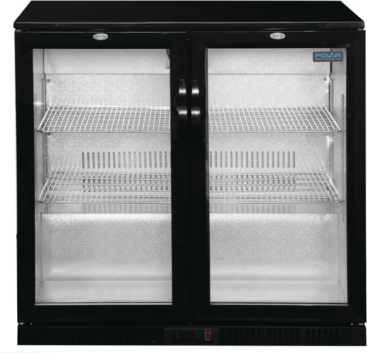  Polar Serie G Bark&uuml;hlschrank mit 2 Klappt&uuml;ren 208L 