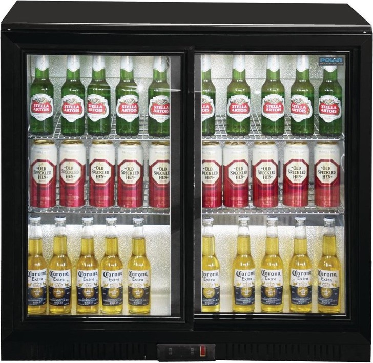  Polar Serie G Bark&uuml;hlschrank mit 2 Schiebet&uuml;ren 198L 