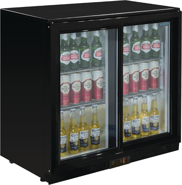  Polar Serie G Bark&uuml;hlschrank mit 2 Schiebet&uuml;ren 198L 