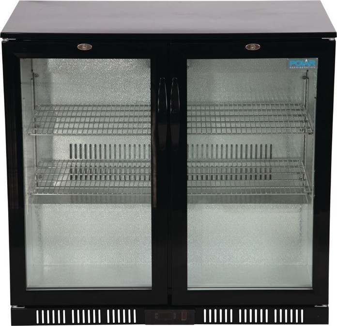  Polar Serie G Bark&uuml;hlschrank mit 2 Klappt&uuml;ren 198L 