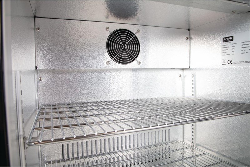  Polar G-Serie 900 mm Bark&uuml;hlschrank Eint&uuml;rig 138 Liter Schwarz 