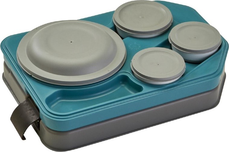  Cambro Tablotherm Isolierte Schale mit Porzellantellern 37 x 53 x 10,5 cm 