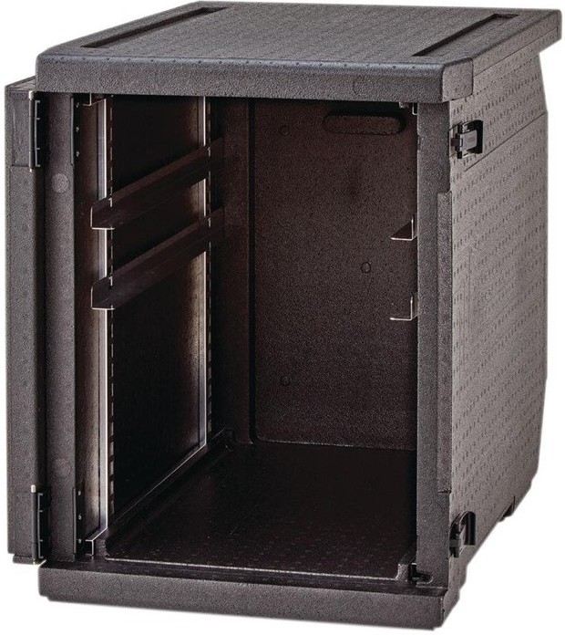  Cambro isolierter Frontlader Lebensmitteltransportbeh&auml;lter 155L mit verstellbaren Schienen 