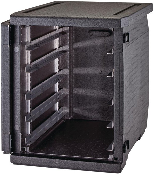  Cambro isolierter Frontlader Lebensmitteltransportbeh&auml;lter 155L mit verstellbaren Schienen 