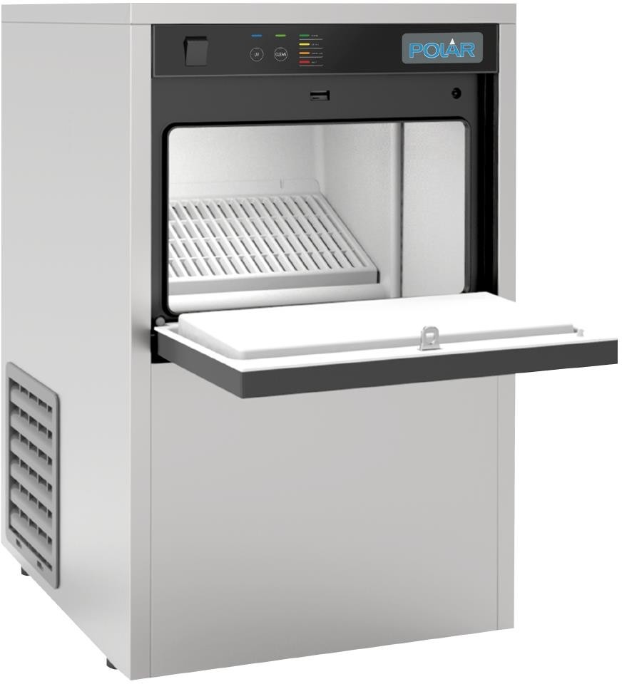  Polar U-Serie Tisch-Eisw&uuml;rfelmaschine mit UVC 20kg 