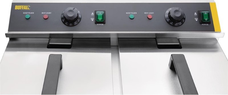  Buffalo Doppel-Induktionsfritteuse 2x 3000W 