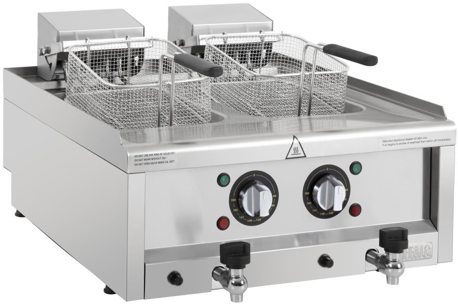  Buffalo 600 Serie Doppeltank-Elektrofritteuse 2 x 8Ltr 