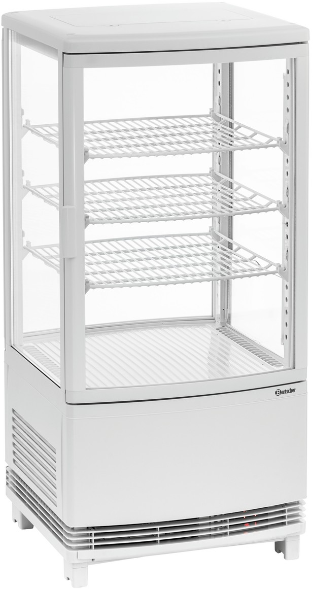  Bartscher Mini-K&uuml;hlvitrine 75L2T wei&szlig; 