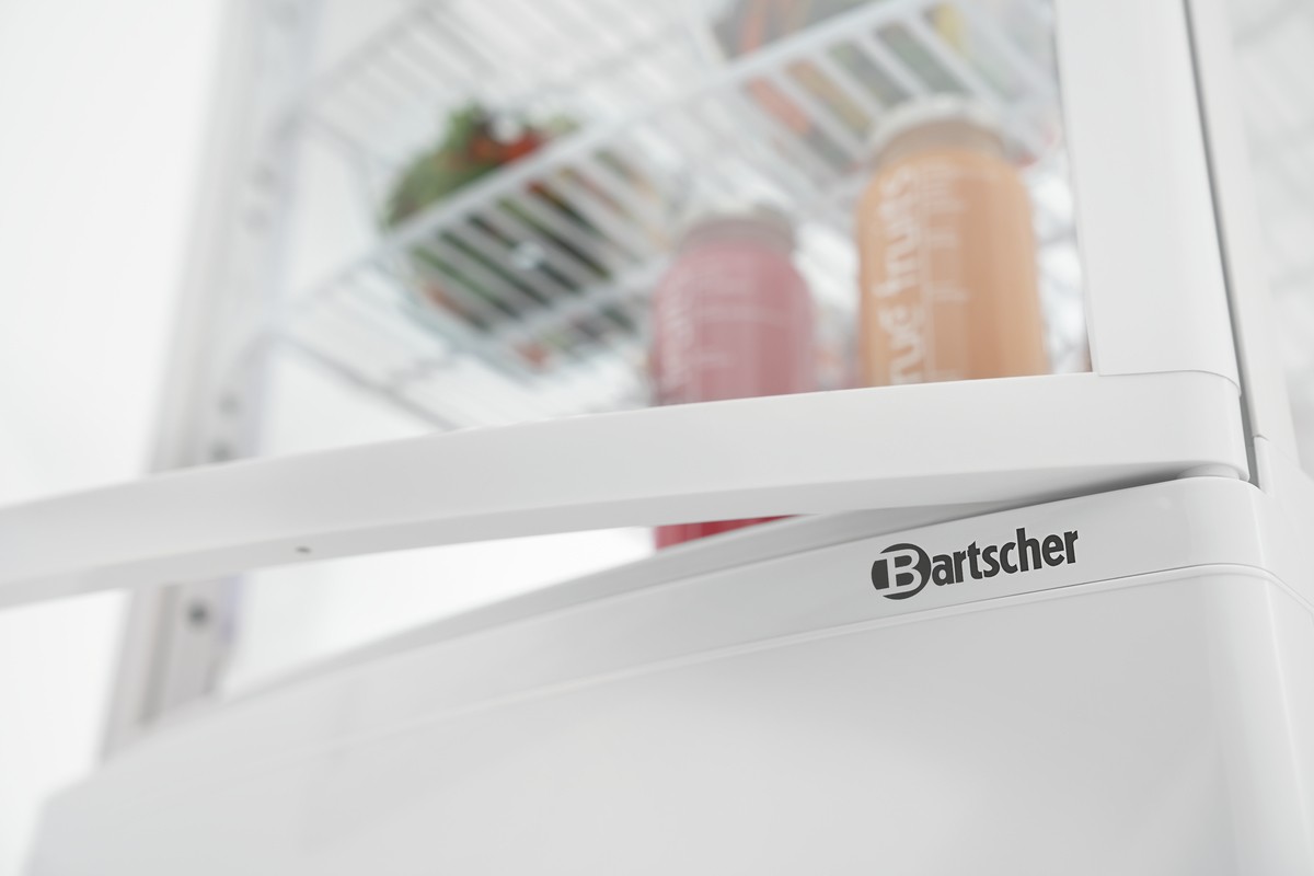  Bartscher Mini-K&uuml;hlvitrine 75L2T wei&szlig; 