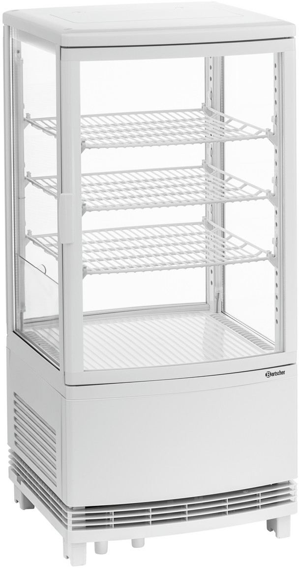  Bartscher Mini-K&uuml;hlvitrine 75L2T wei&szlig; 