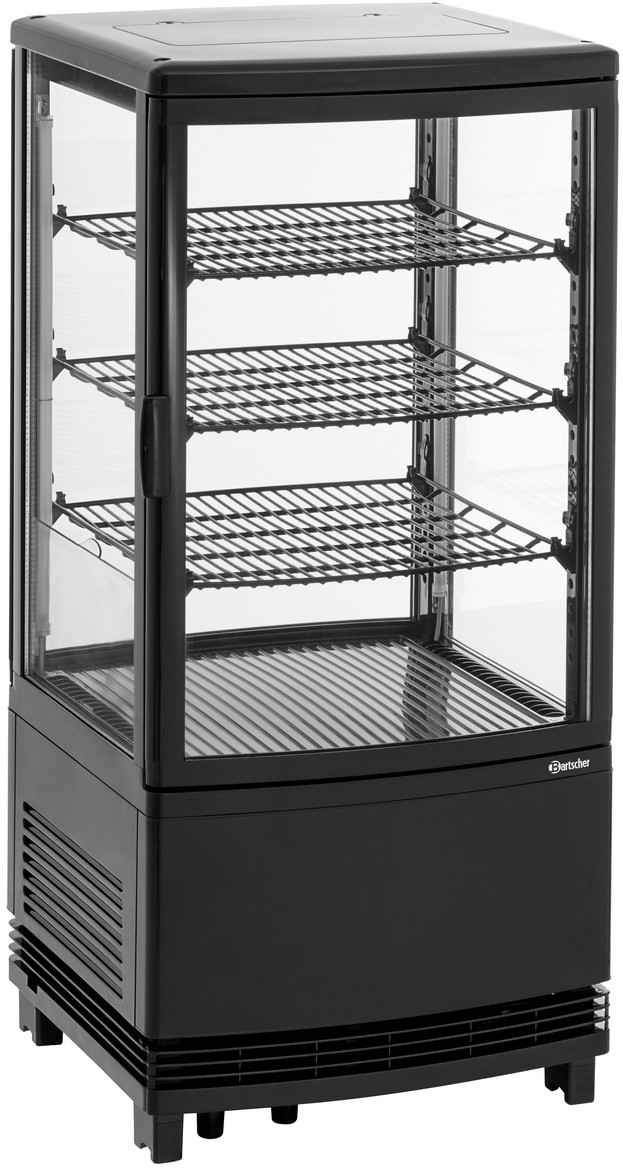  Bartscher Mini-K&uuml;hlvitrine 75L2T schwarz 